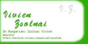 vivien zsolnai business card